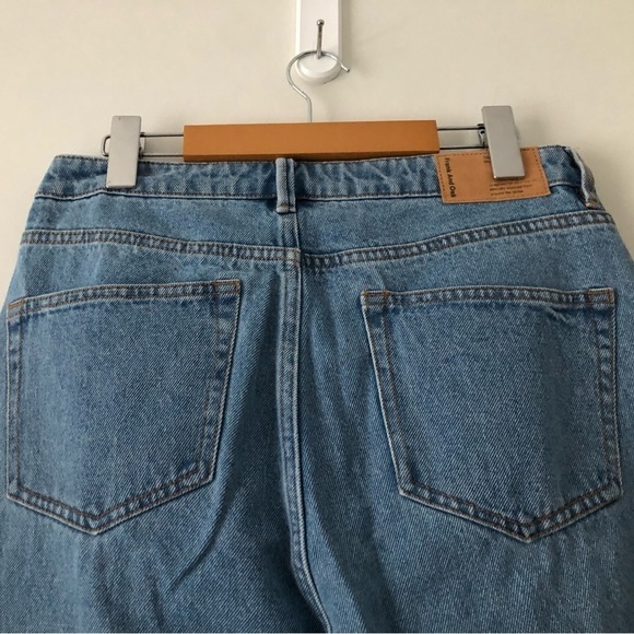 NWOT FRANK AND OAK HIGH WAIST STEVIE DENIM TAPERED STRAIGHT LEG SIZE 27 INDIGO - Picture 10 of 10